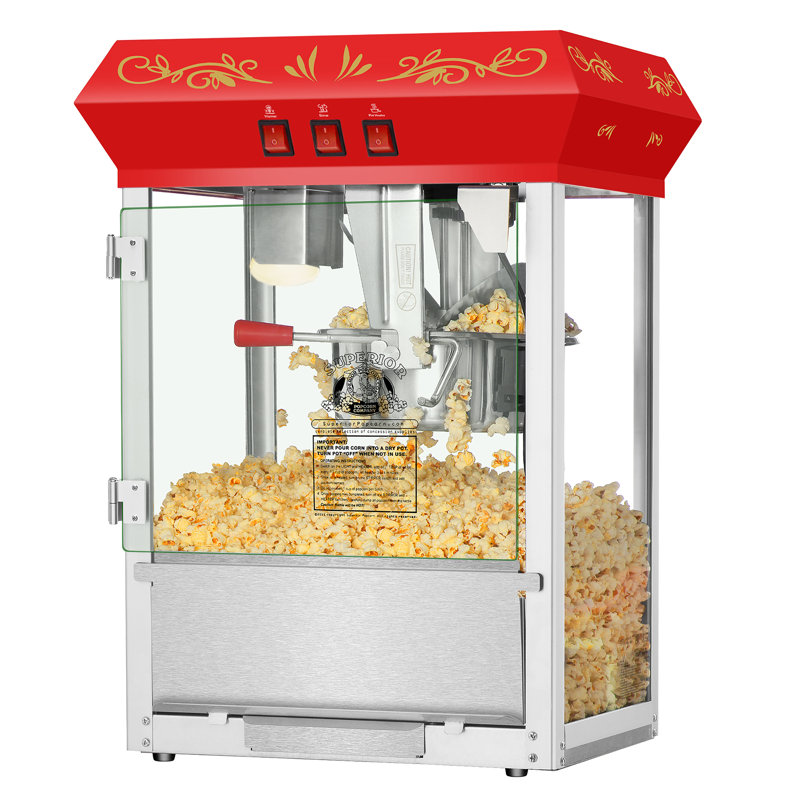 Superior Popcorn Company 8 Oz. Movie Night Tabletop Popcorn Popper